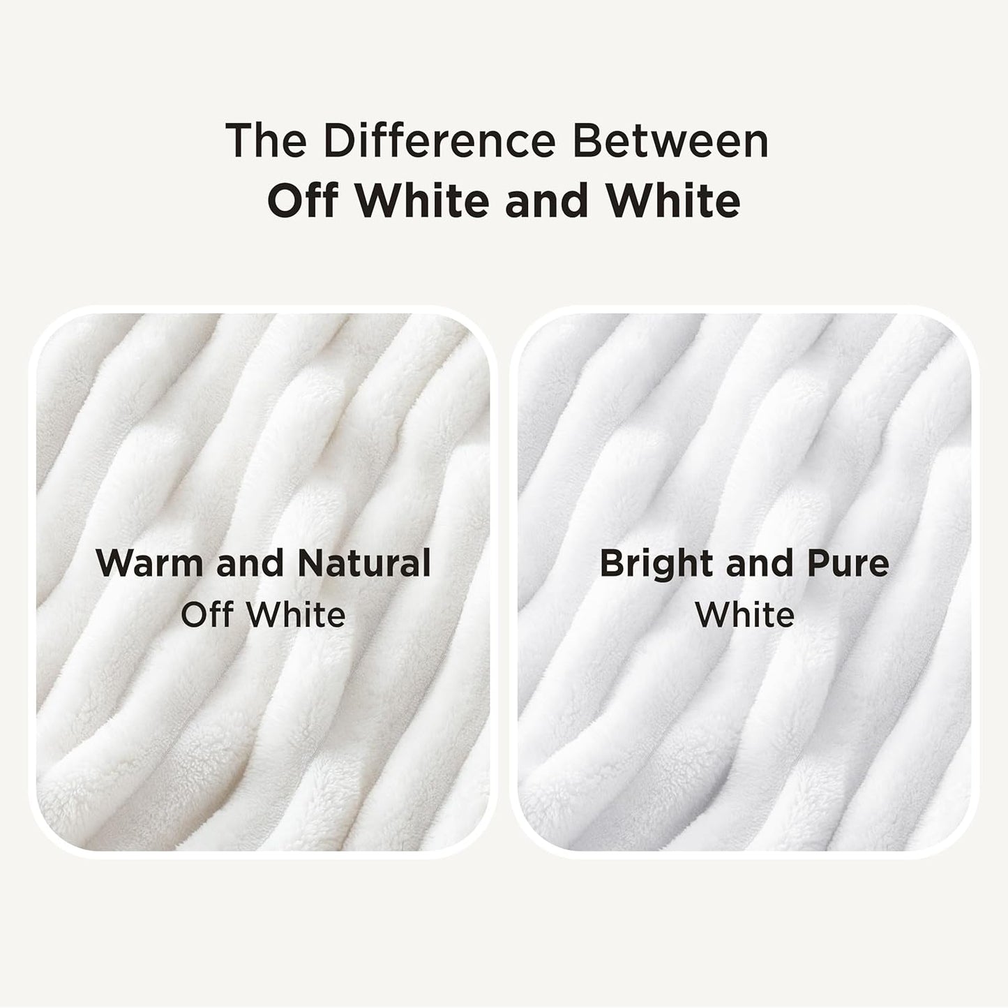 Super Cozy White Throw Blanket - Perfect Plush Fleece for Couch & Bed, Ideal Gift for Women & Moms - Lightweight, Stylish & Warm